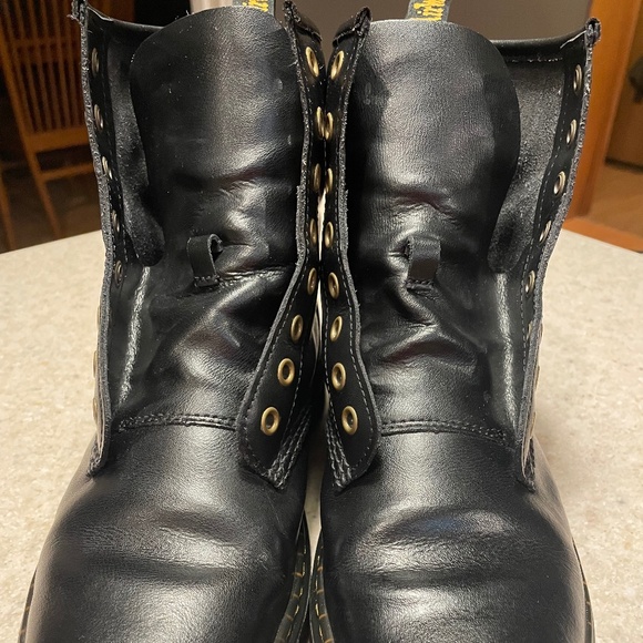 Dr. Martens Combat Boots Zavala Lace Up Leather Black Unisex / Size: M7, W8 - Picture 12 of 15